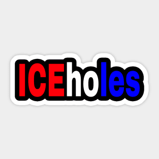 ICEholes - Patriotic - Front Sticker